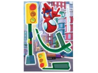 Komar Samolepka na zeď Spiderman Lamp Swing 50 x 70 cm, 5dílná