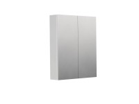 INTEDOOR Zrcadlová skříň BEE, 2 dveře, el.zásuvka, IP44, š. 60cm, bílá lesk