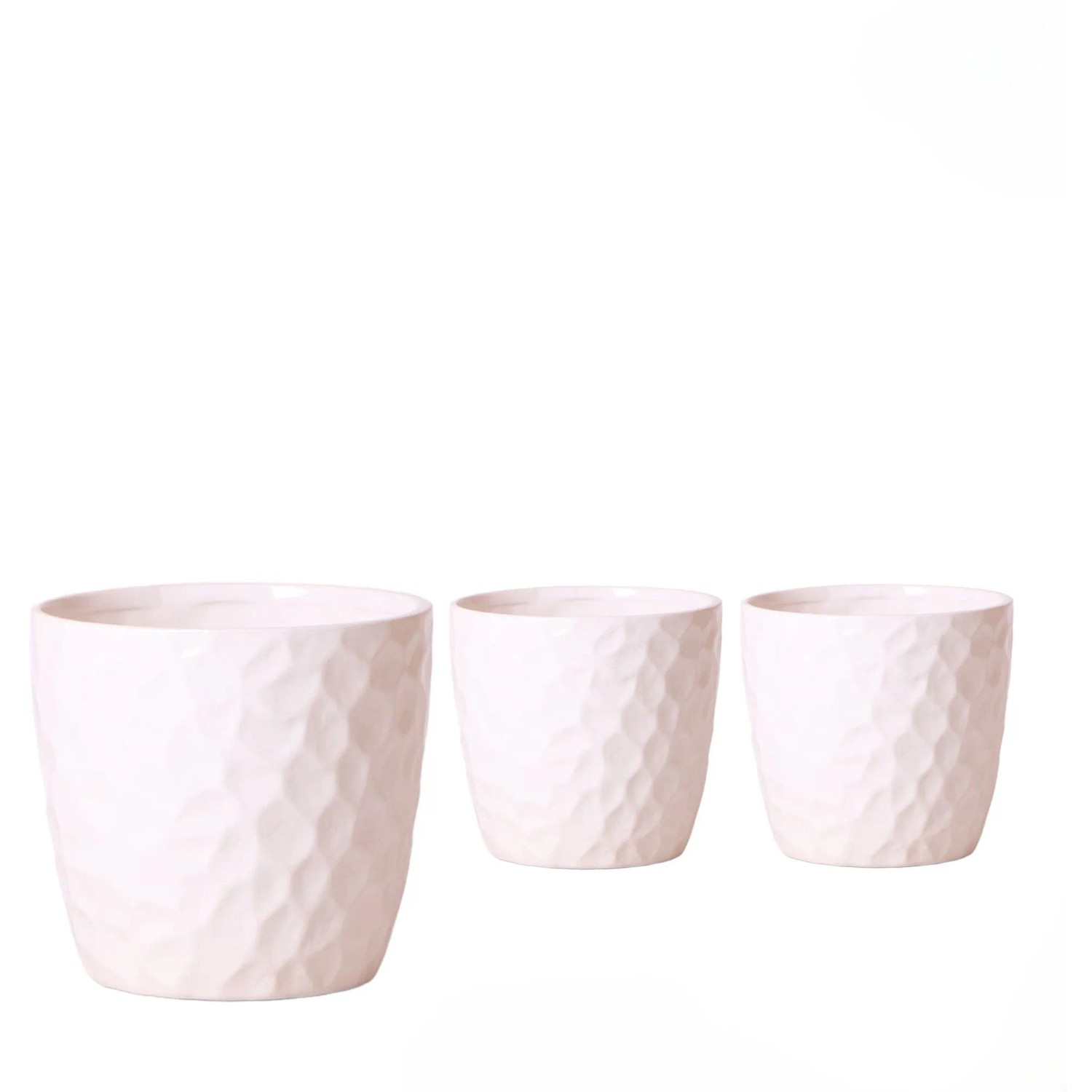 Royal Lemkes Keramický obal na květináč "Honey White", pr. 9 cm, 1 ks
