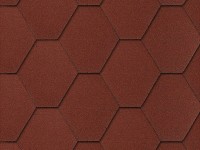 Onduline Asfaltový šindel Bardoline CLASSIC hexagonal, červená, 2 m2 Onduline Asfaltový šindel Bardoline CLASSIC hexagonal, červená, 2 m2