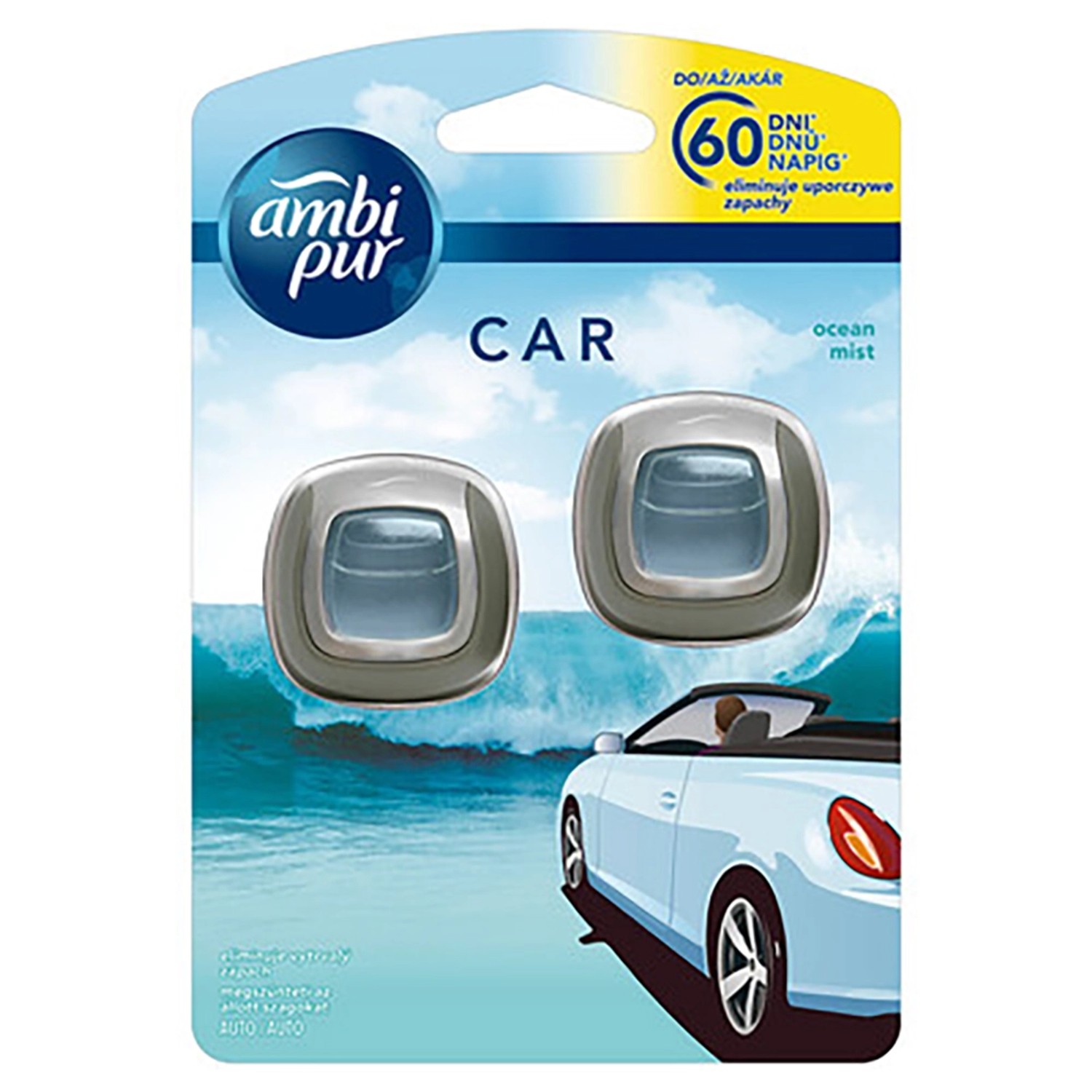 AmbiPur Car Ocean osvěžovač vzduchu do auta 2x2 ml