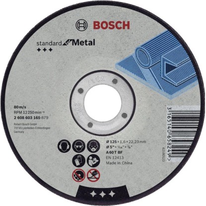 Bosch Řezný kotouč rovný, Standart for Metal 125 mm
