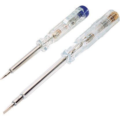 Sada zkoušeček napětí LUX, 2dílná, pro spolehlivé testování napětí do 250 V.