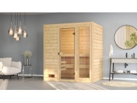 Weka Sauna z masivního dřeva Valida 2 GTF bez kamen přírodní 189 x 139 cm