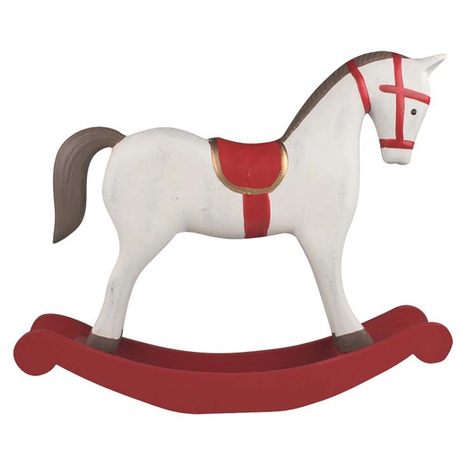 Houpací kůň dřevěný na postavení 37 x 32 x 6,5 cm Anděl Přerov s.r.o.