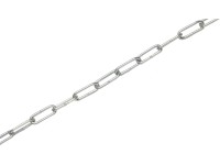 LUX-TOOLS Řetěz dlouhočlánkový kulatý galvanicky pozinkovaný, pr. 3 mm - metráž