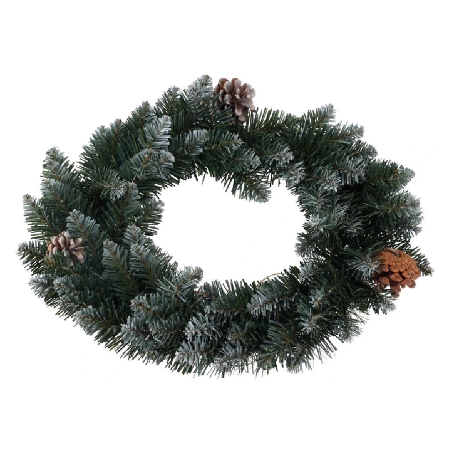 Home Styling Collection Vánoční věnec k vlastnímu ozdobení, Ø 40 cm zelená