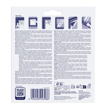 Tesamoll Thermo Cover okenní izolační fólie 4m, průhledná fólie pro izolaci oken.