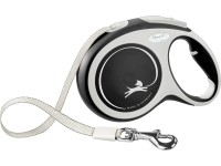 Flexi Páskové samonavíjecí vodítko New Comfort, vel. L, 50 kg, černá, 8 m