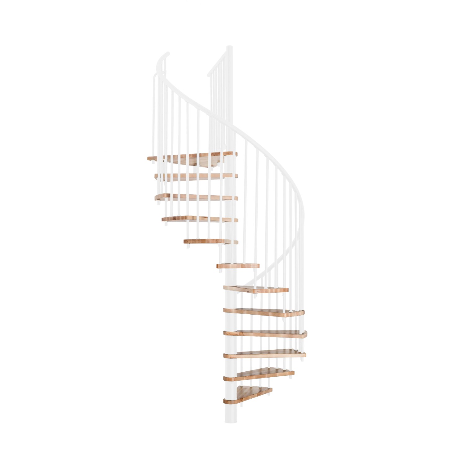 Minka STAIRS Kombinované točité schodiště Spiral Smart buk/bílá pr. 100 cm