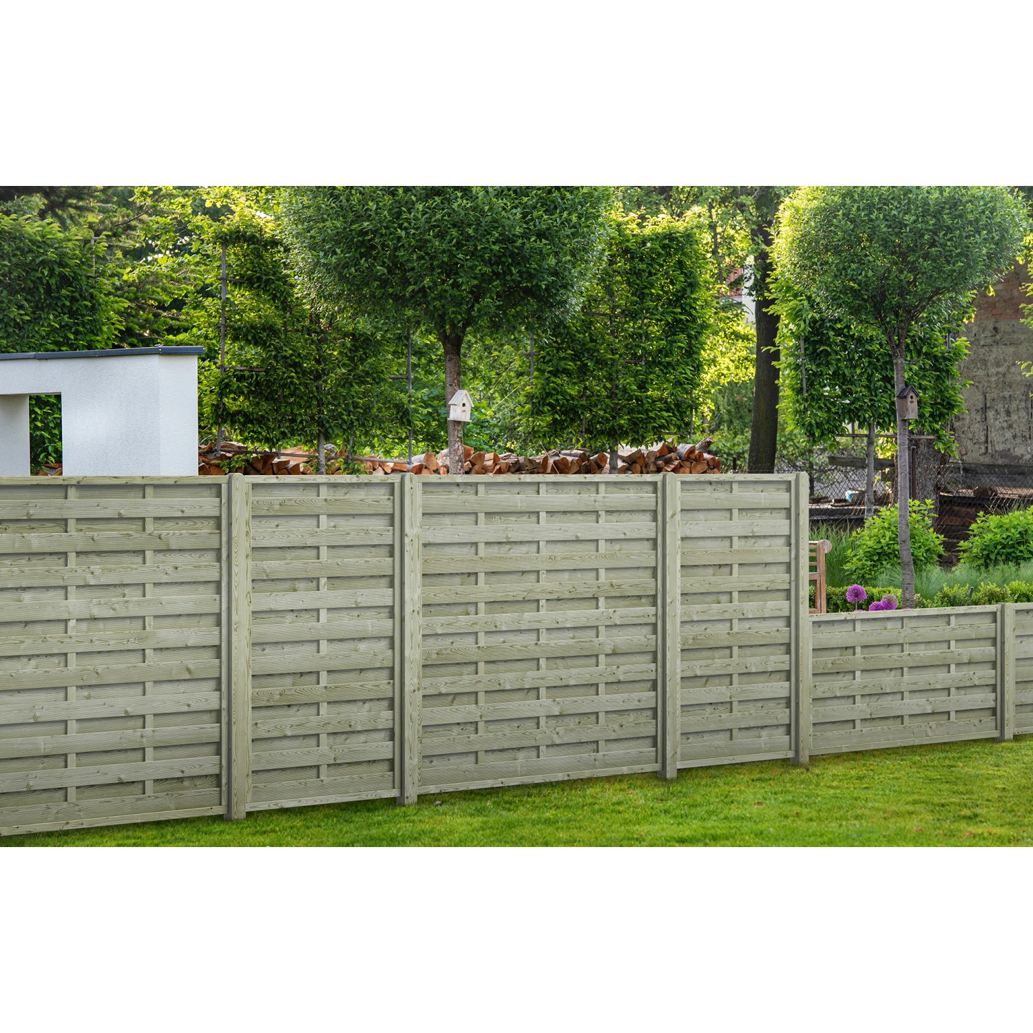 Plotový prvek Hamburg rovný tlakově impregnovaný 100 x 180 cm