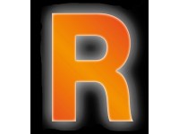 Conacord Reflexní domovní písmeno R, oranžové, 8 cm
