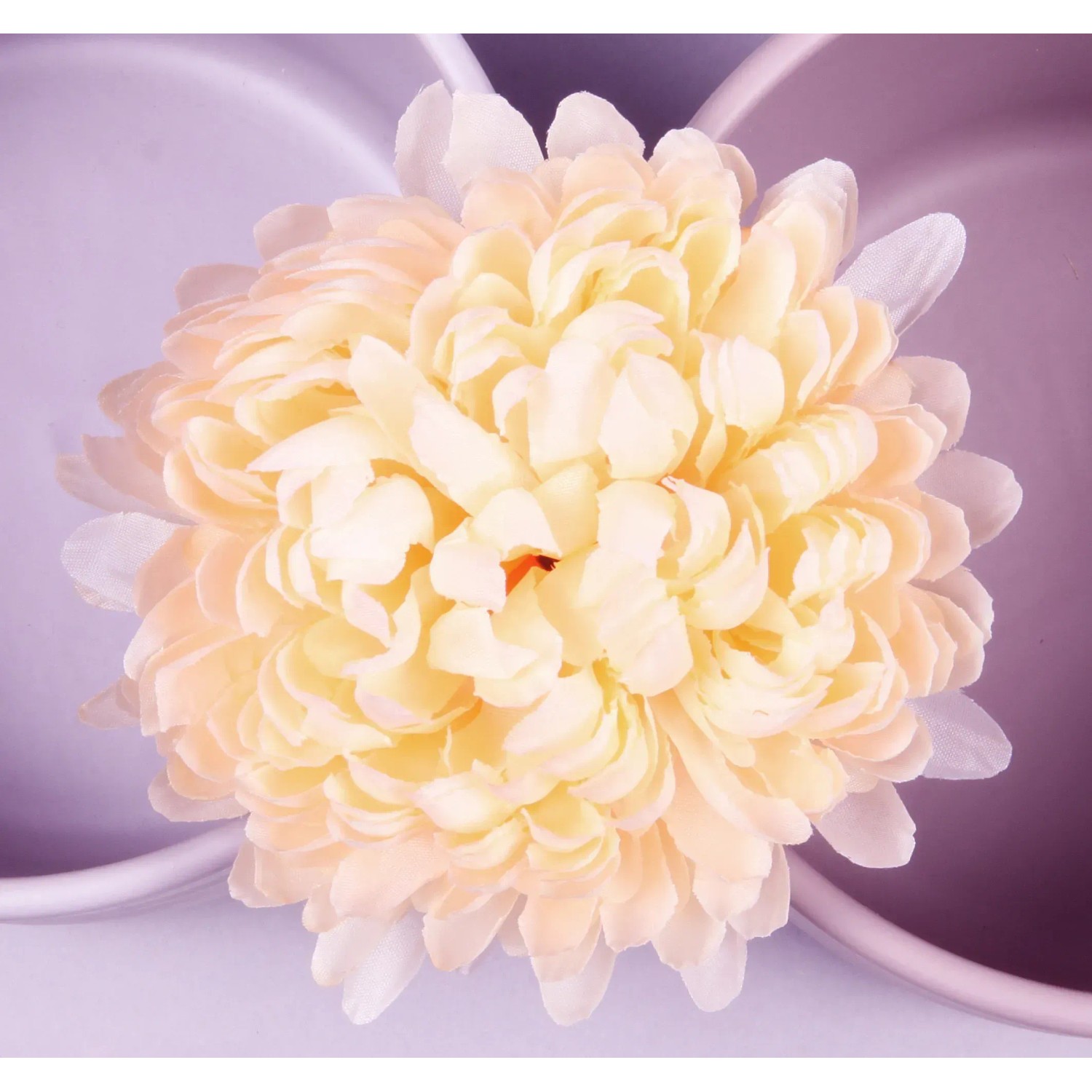 NOHEL GARDEN Umělá rostlina květ chryzantémy světle oranžový pr. 13 cm