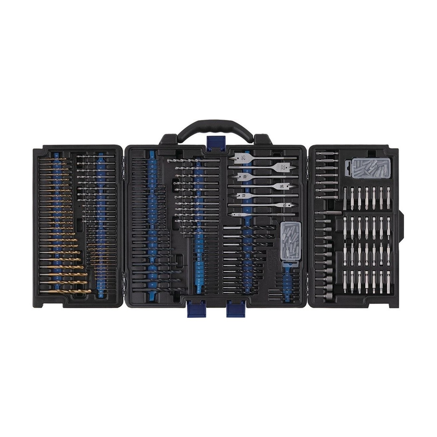 LUX-TOOLS Sada bitů vrtáků do různých materiálů 6,3 mm (1/4") 223dílná