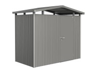 Biohort Plechový domek Panorama P1 stand. dveře, křem.šedá, 273 x 158 x 227 cm