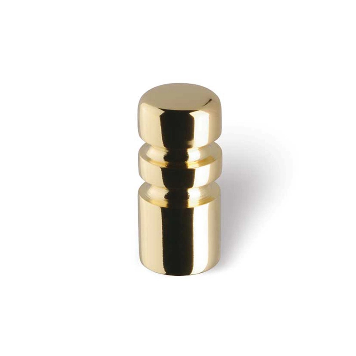 Knoflík 1576 mosazný lesklý 12 mm x 12 mm x 26 mm