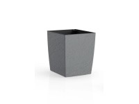 Plastkon Květináč Eliot Stone šedý 23,9 x 23,9 x 28,9 cm