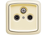 ABB Zásuvka TANGO 5011A-W0403 C - Radio/TV/SAT krémová bílá 38 x 150 x 110 mm