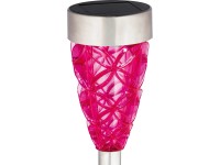OBI LED solární svítidlo s trnem Donati růžové