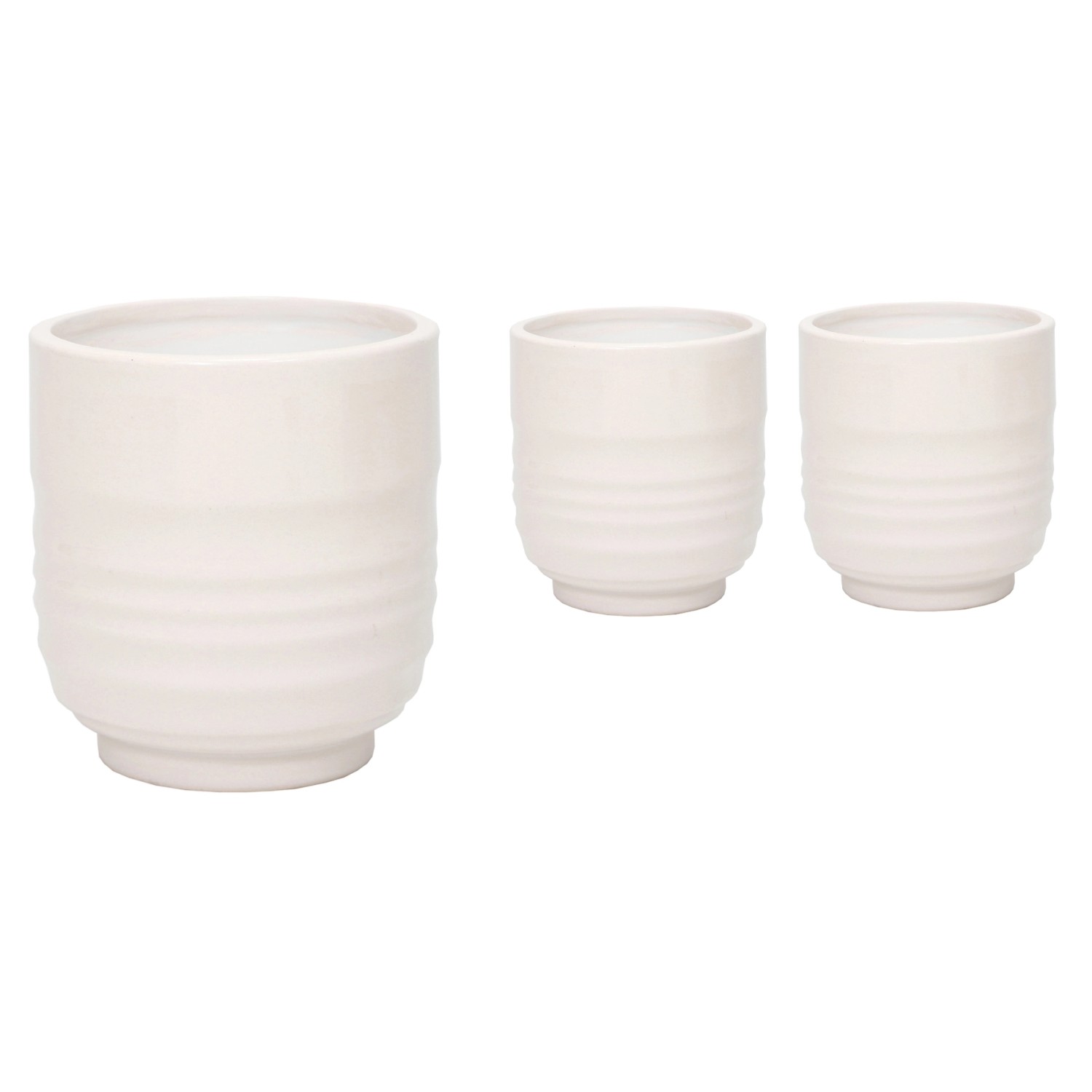 Keramický květináč Vintage bílý pr. 6 x 5 cm