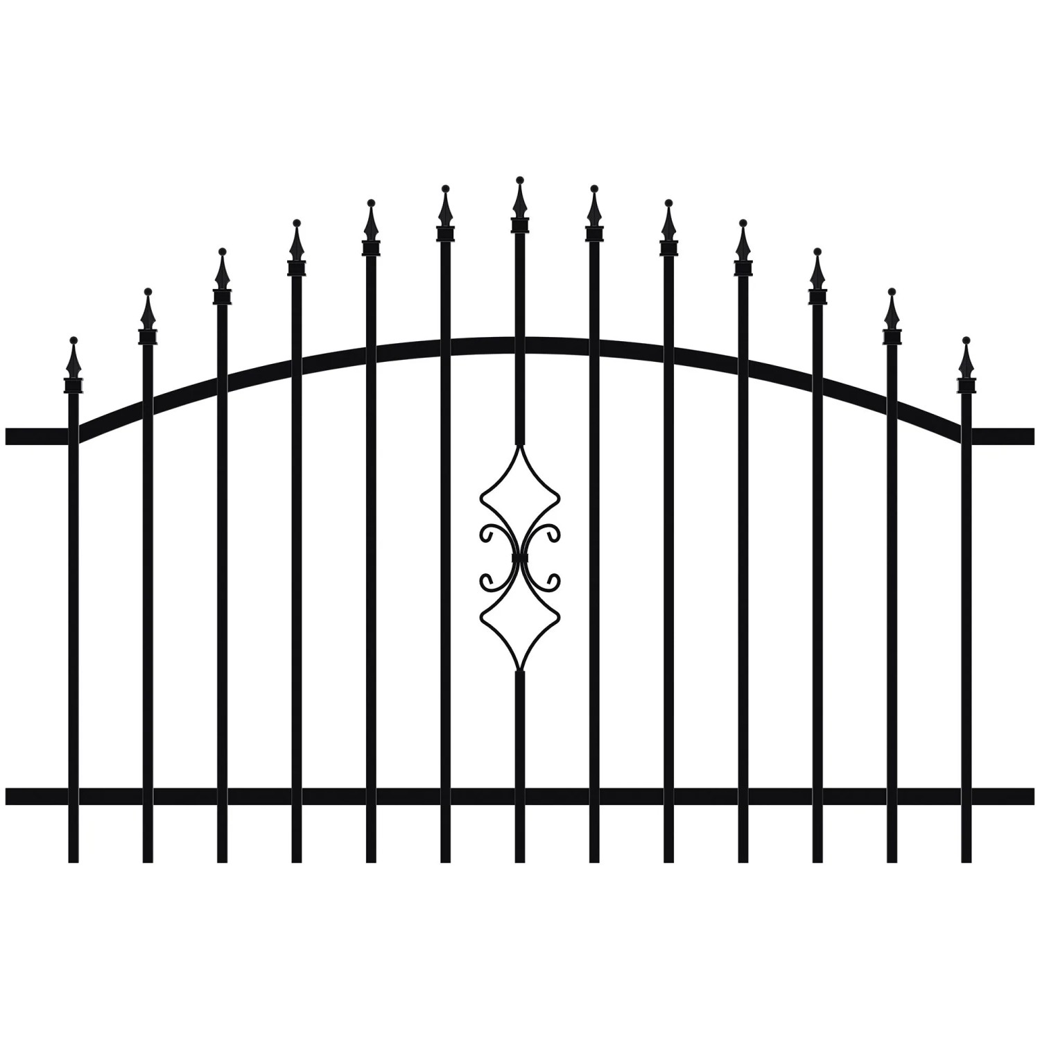 JARMEX Plotové pole PRATO RAL 9005 černé 1200 x 1800 mm