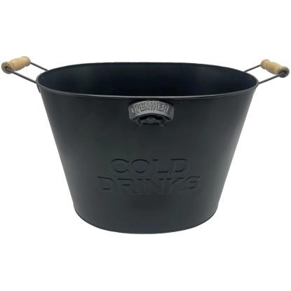 Boltze Chladicí kyblík na šampaňské černý 25 x 28 x 36 cm