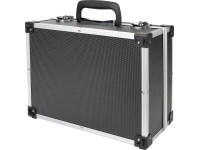 LUX-TOOLS Hliníkový kufr na fotoaparát a objektivy, černý