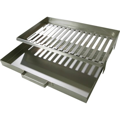 Buschbeck Rošt na oheň s popelníkem pro zděné grilovací krby, 46 x 9 x 30 cm