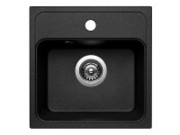Pyramis Granitový dřez Camea Mini 1B, black, 40 x 40 cm Pyramis Granitový dřez Camea Mini 1B, black, 40 x 40 cm