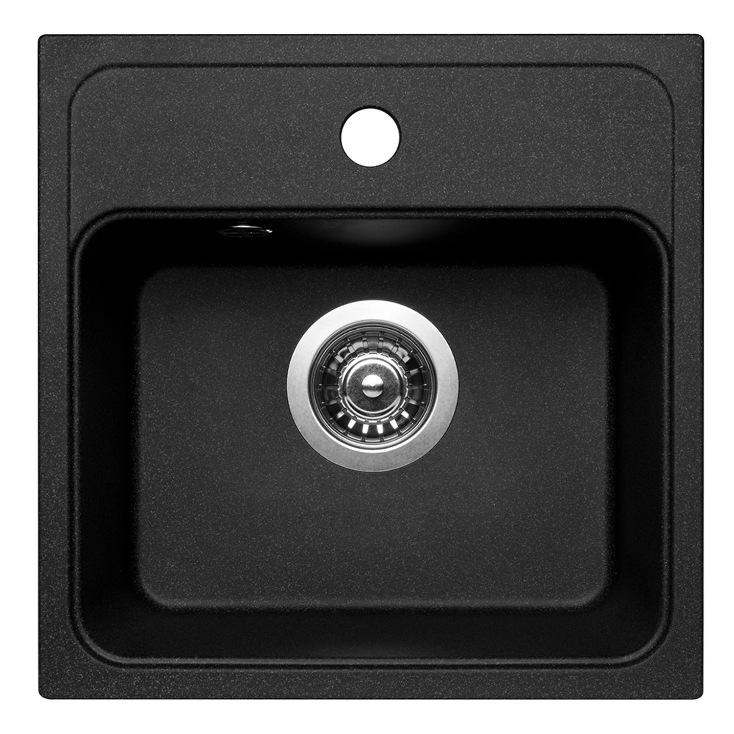 Pyramis Granitový dřez Camea Mini 1B, black, 40 x 40 cm