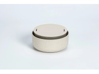 Plastia Klíčící miska Microgreens slonová kost s kávovou sedlinou, 7,7 x 16 x 16