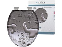 Eisl WC sedátko Grey Steel dřevěné jádro s automatickým sklápěním Eisl WC sedátko Grey Steel dřevěné jádro s automatickým sklápěním