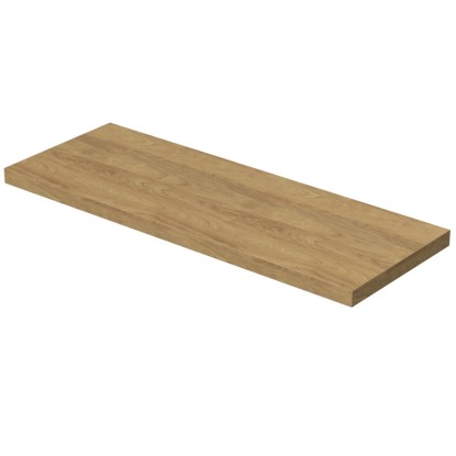 INTEDOOR Umyvadlová deska BEE bez výřezu, š. 160 cm, dub Hickory