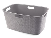 Curver Koš na čisté prádlo Softex šedá, 59,4 x 39,7 x 27,4 cm, 45 l