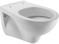 Závěsné WC, vodorovný odpad, bílá keramika, 49,5 x 35 x 34 cm