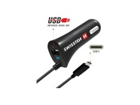 SWISSTEN Nabíječka CL, USB-A a USB-C, 2,4 A