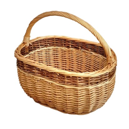 Proutěný lakovaný košík 36 x 25 x 30 cm