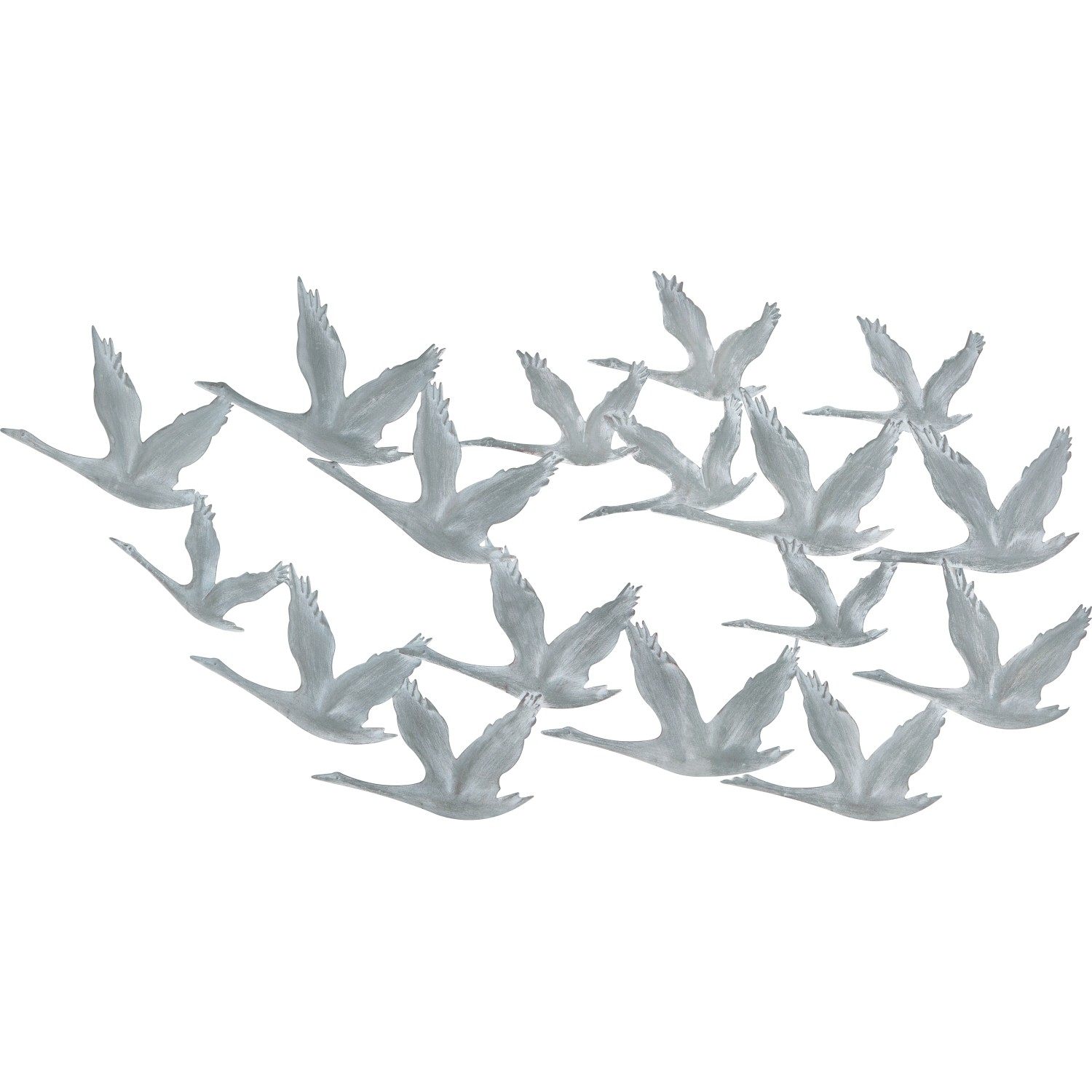 Kovová nástěnná dekorace, houf racků