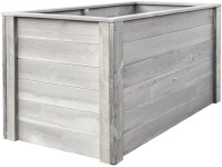 Andrewex Vyvýšený záhon dřevěný, šedý, 74 x 150 x 76 cm