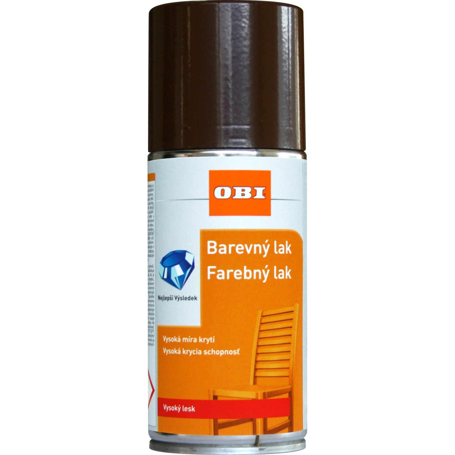 OBI Lak ve spreji vysoce lesklý RAL 8011 oříšková hnědá 150 ml