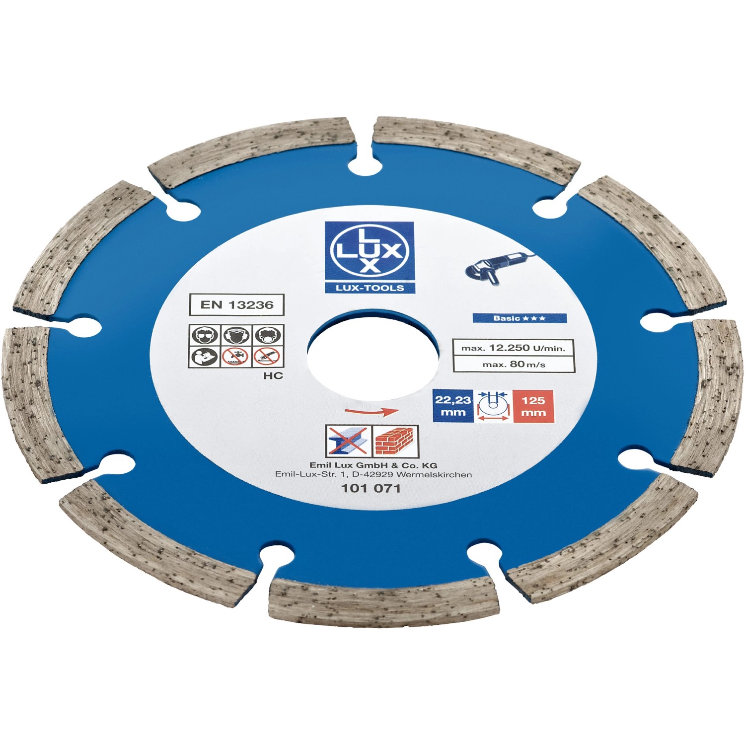 LUX Univerzální diamantový řezný kotouč 125 mm