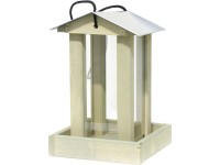 Ptačí krmítko, borovicové dřevo/akrylové sklo/zinek, 19 x 19 x 28 cm Ptačí krmítko, borovicové dřevo/akrylové sklo/zinek, 19 x 19 x 28 cm