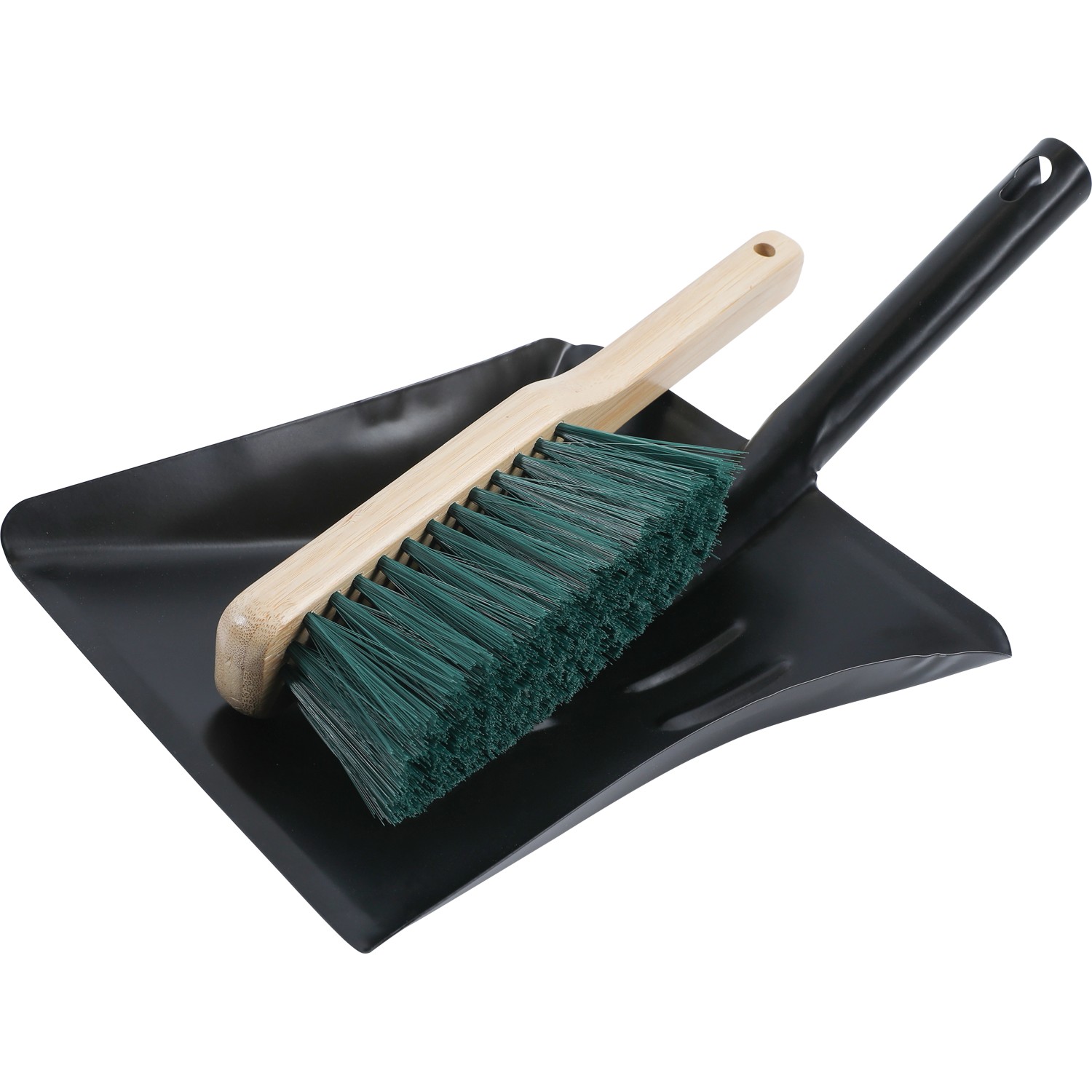 Sada kovové lopatky a dřevěného smetáčku, 2dílná