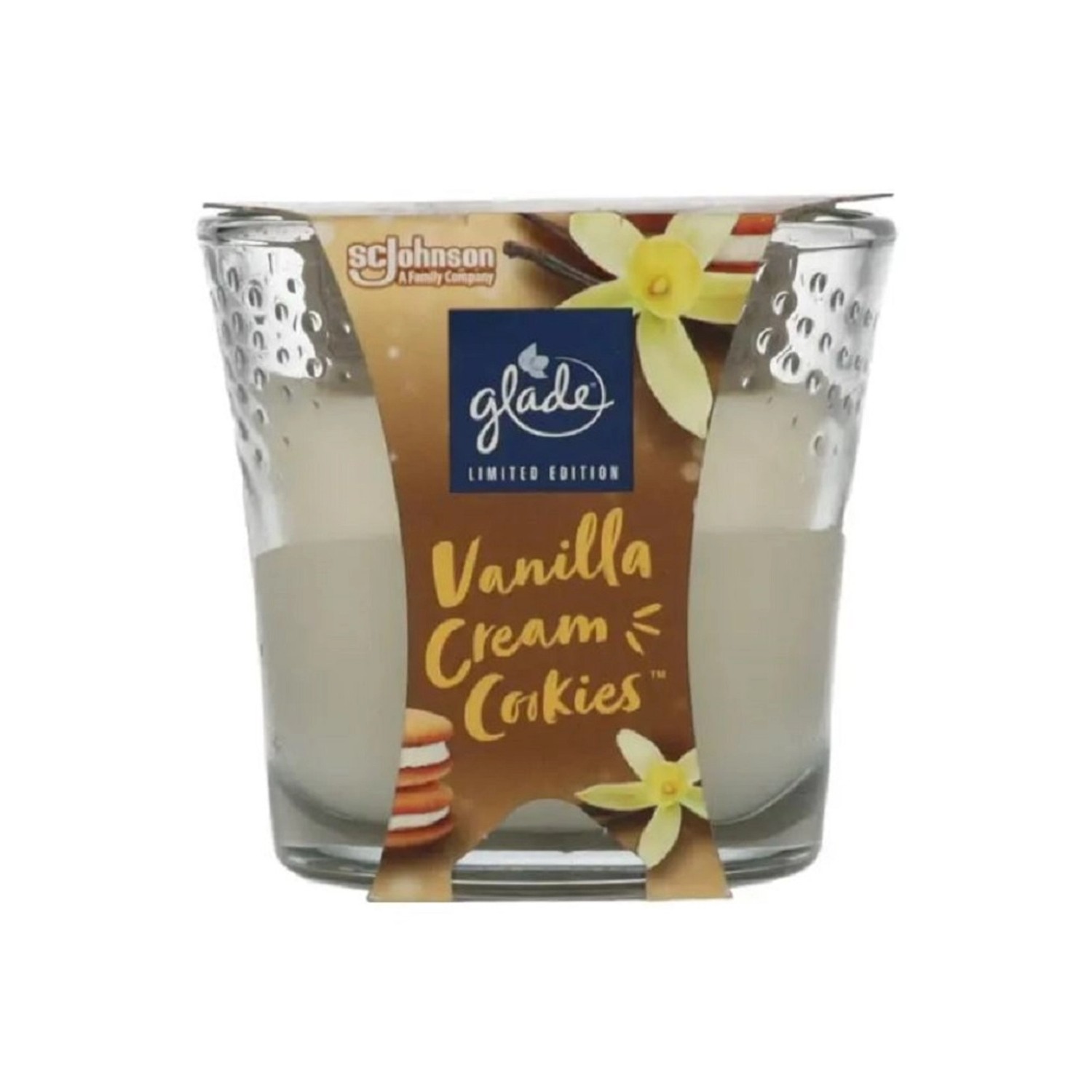 GLADE Vanilla Cream Cookies vonná svíčka 112 g