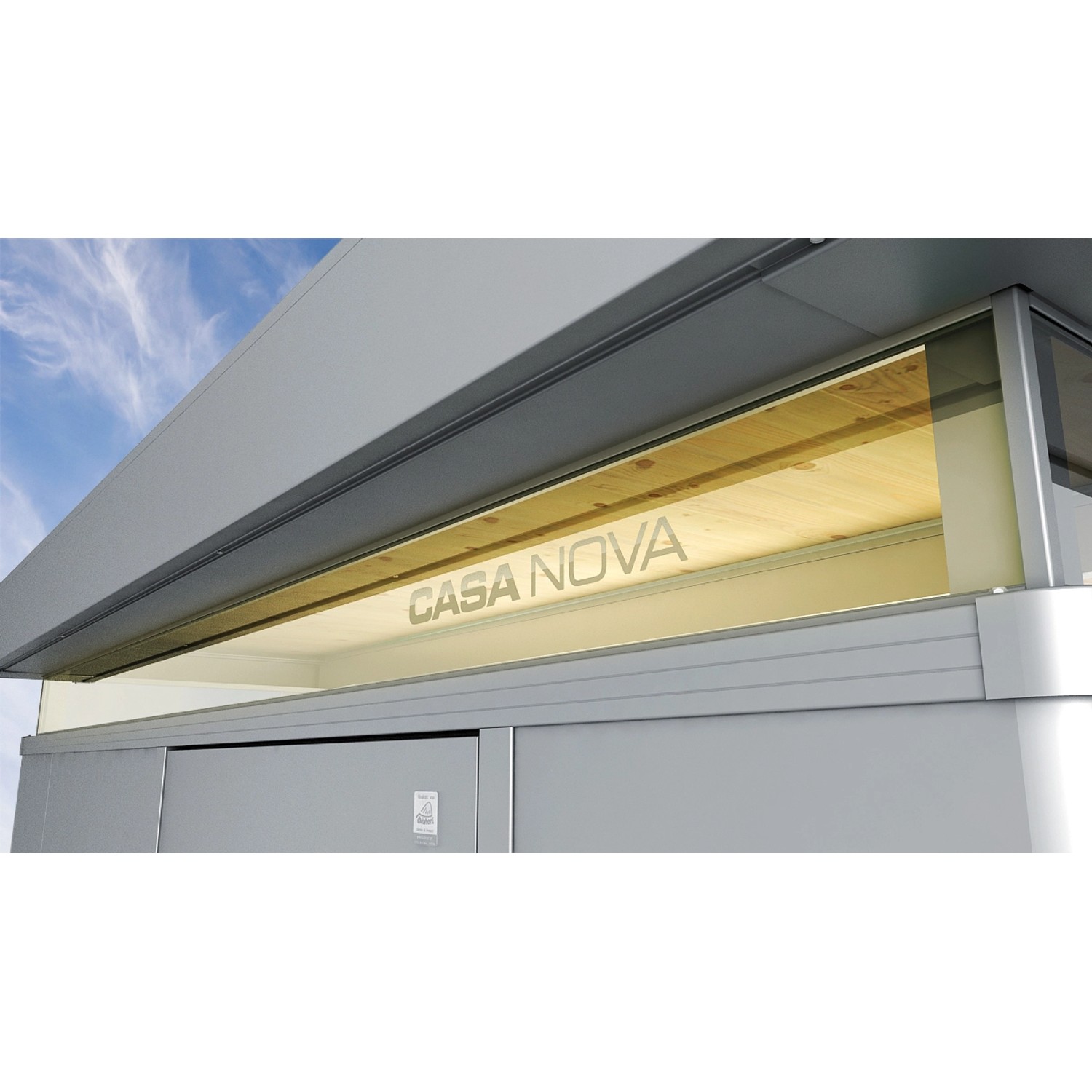 Biohort Pás z akrylového skla pro zahradní domky CasaNova 4 x 5