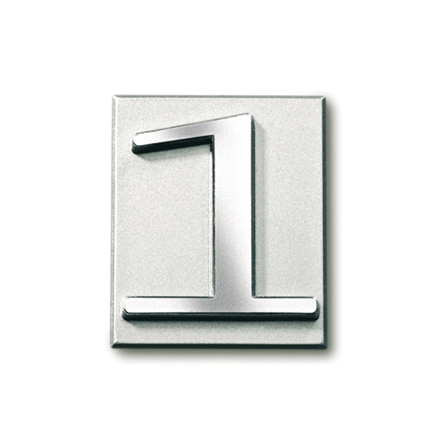 Domovní číslice samolepící stříbrná 1 4,7 cm