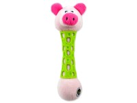 BeFUN TPR Hračka v podobě plyšového prasete pro štěňata, 17 cm
