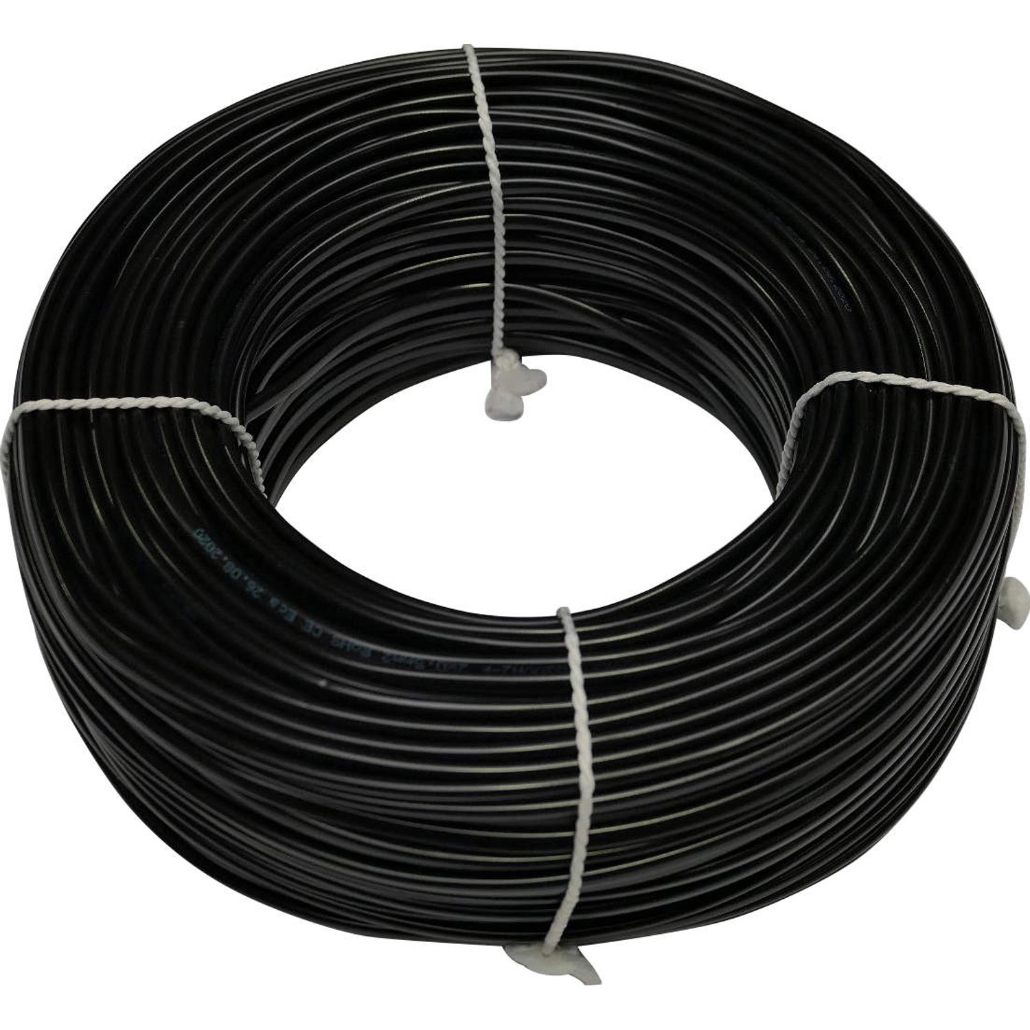 Silový kabel H03VVH2-F 2x0,5 mm, černá - metráž