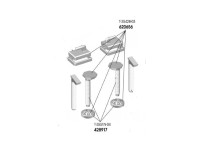 Alcadrain Panty a šrouby k WC sedátku T-3542B