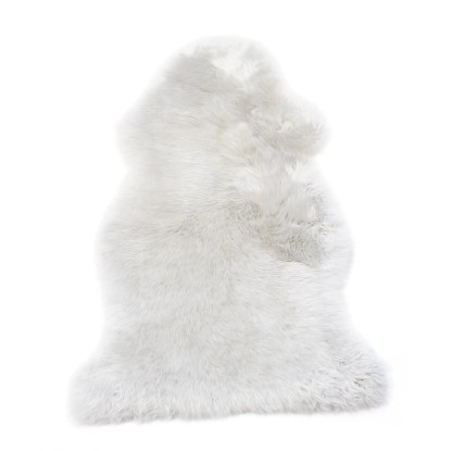 LUANA Pravá ovčí kůže bílá 60 x 85 cm